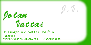 jolan vattai business card